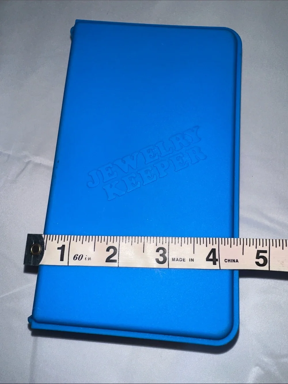 Vintage Emson Jewelry Keeper Plastic Storage Box Book Trifold Travel Case 1988